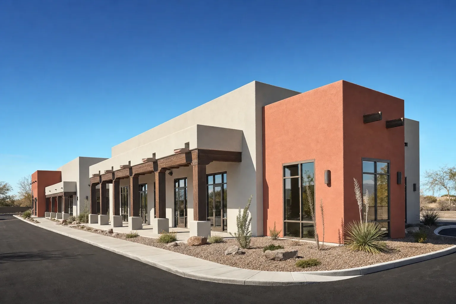 Commercial building exterior